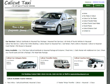 Tablet Screenshot of calicut-taxi.com